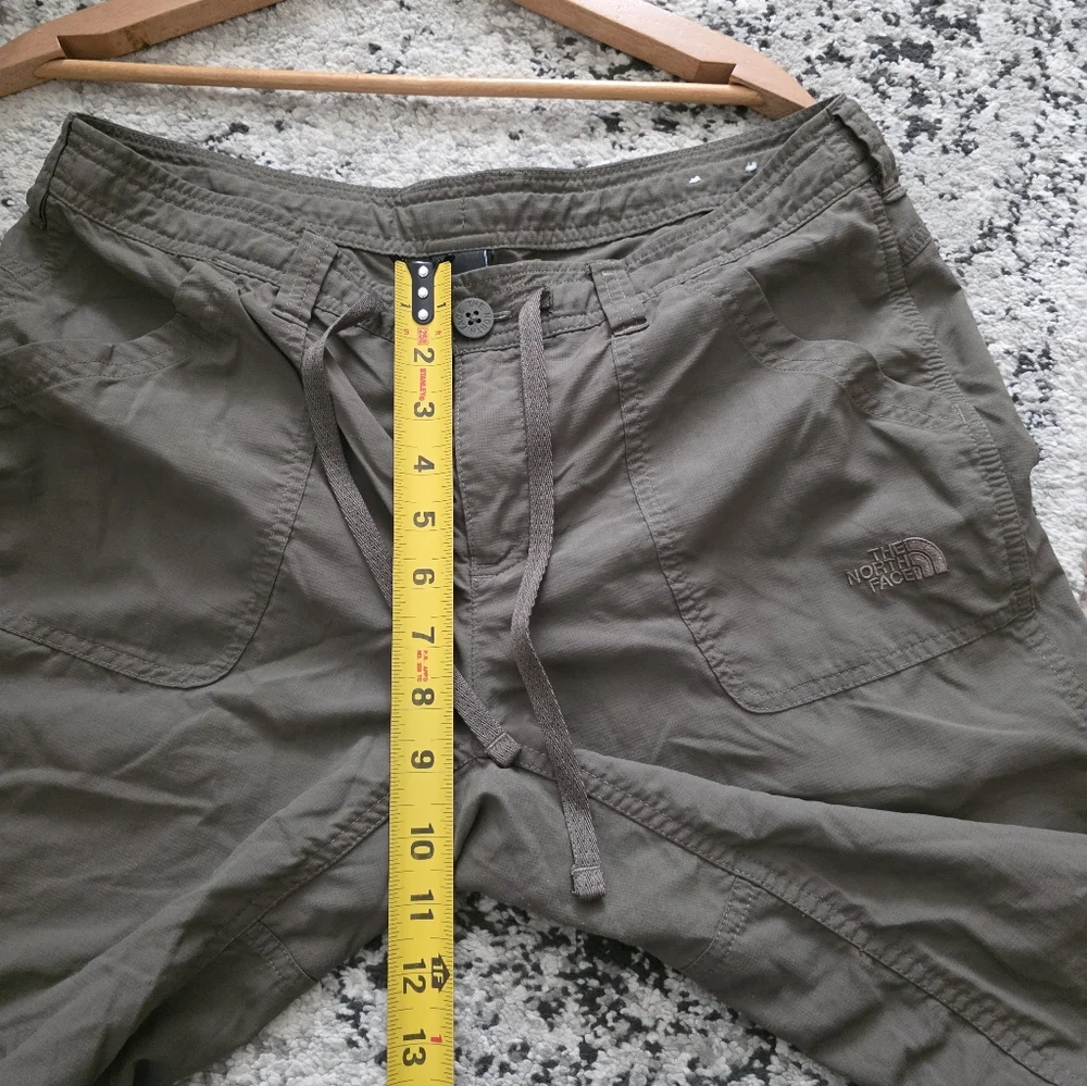 The North Face Active Outdoor Pants Over Capri Womens 10 Brown Granola Hiking